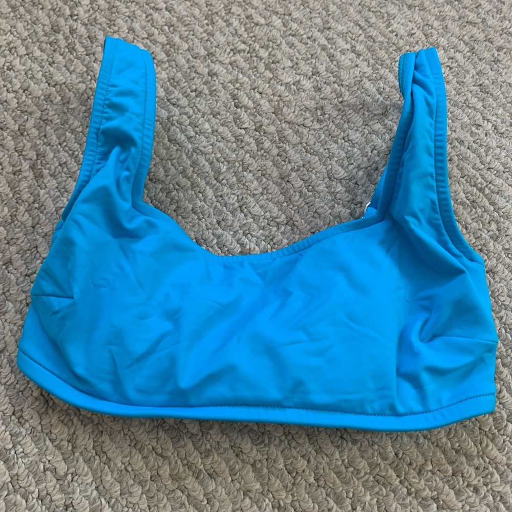 Victorias Secret PINK 34DD Swimsuit bikini top electric blue supportive